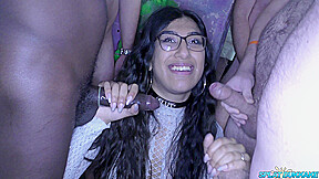 Horny Babes Adores Sharing Cocks And Cum